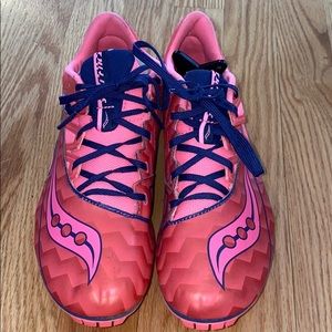 Saucony Track Shoes with spikes